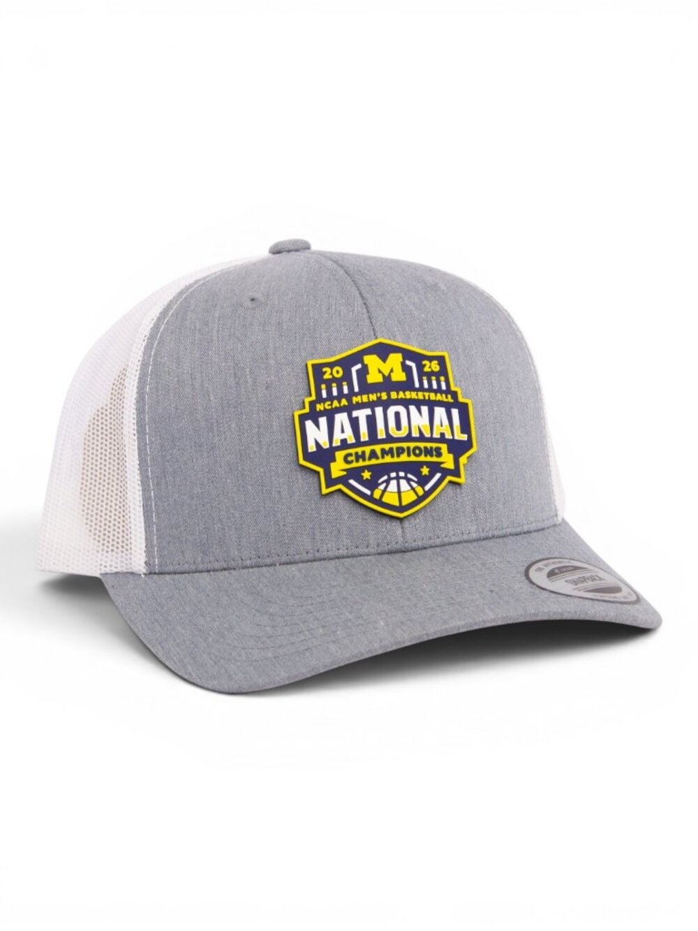 Michigan Wolverines 2026 Basketball National Champions 3D YP Trucker Hat